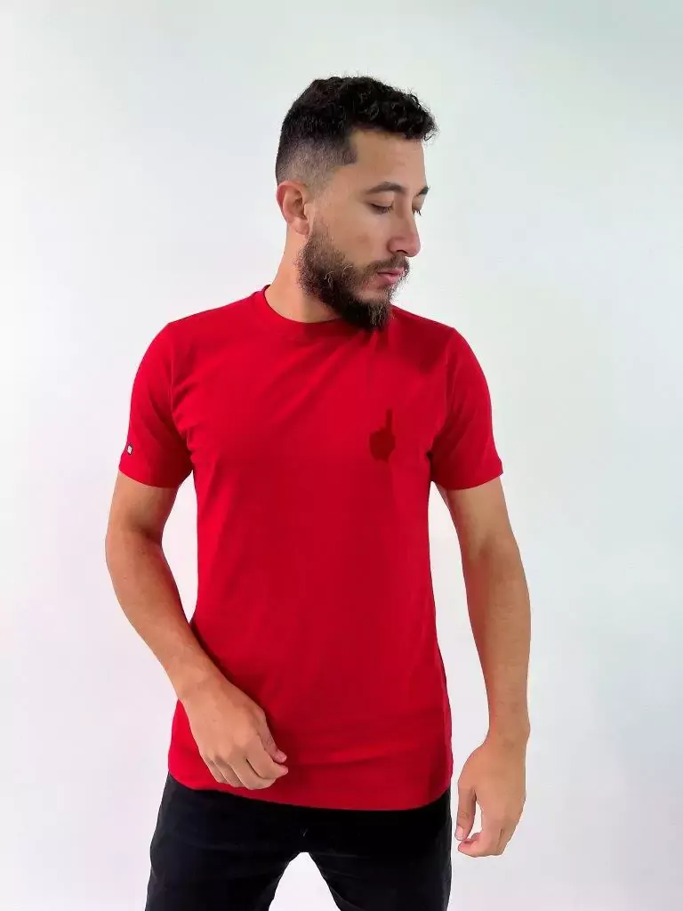 Camiseta Buh Basica Floc Slim - Imagem 6