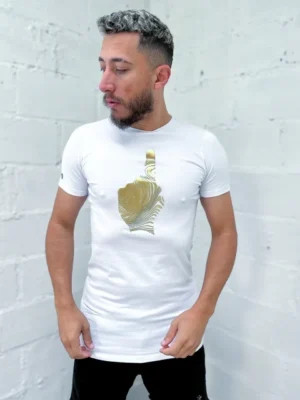 Camiseta Buh Dedo Gold Waves Branco