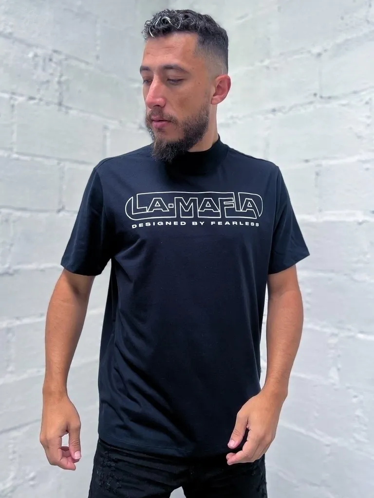 Camiseta La Mafia Gola 25804 Preto