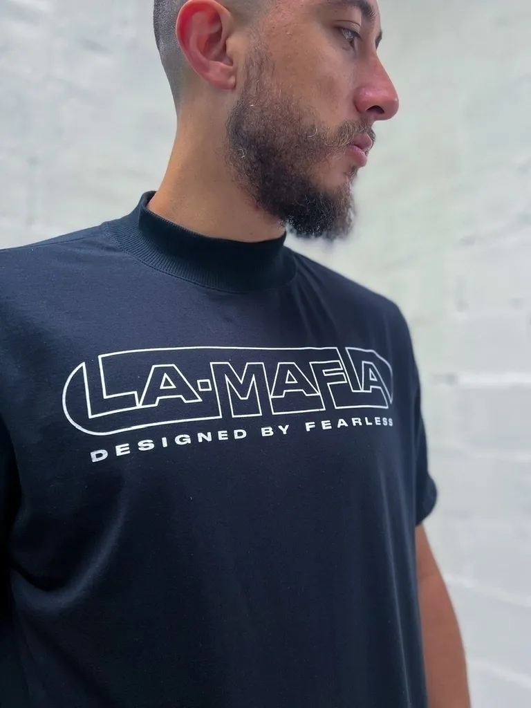 Camiseta La Mafia Gola 25804 Preto - Imagem 2