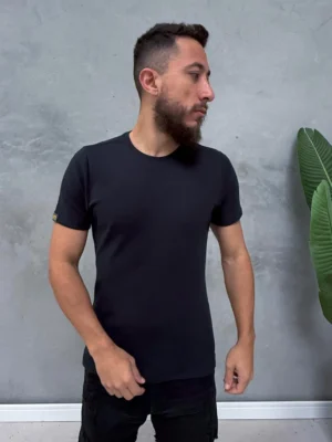 Camiseta Regular com Elastano Masculina