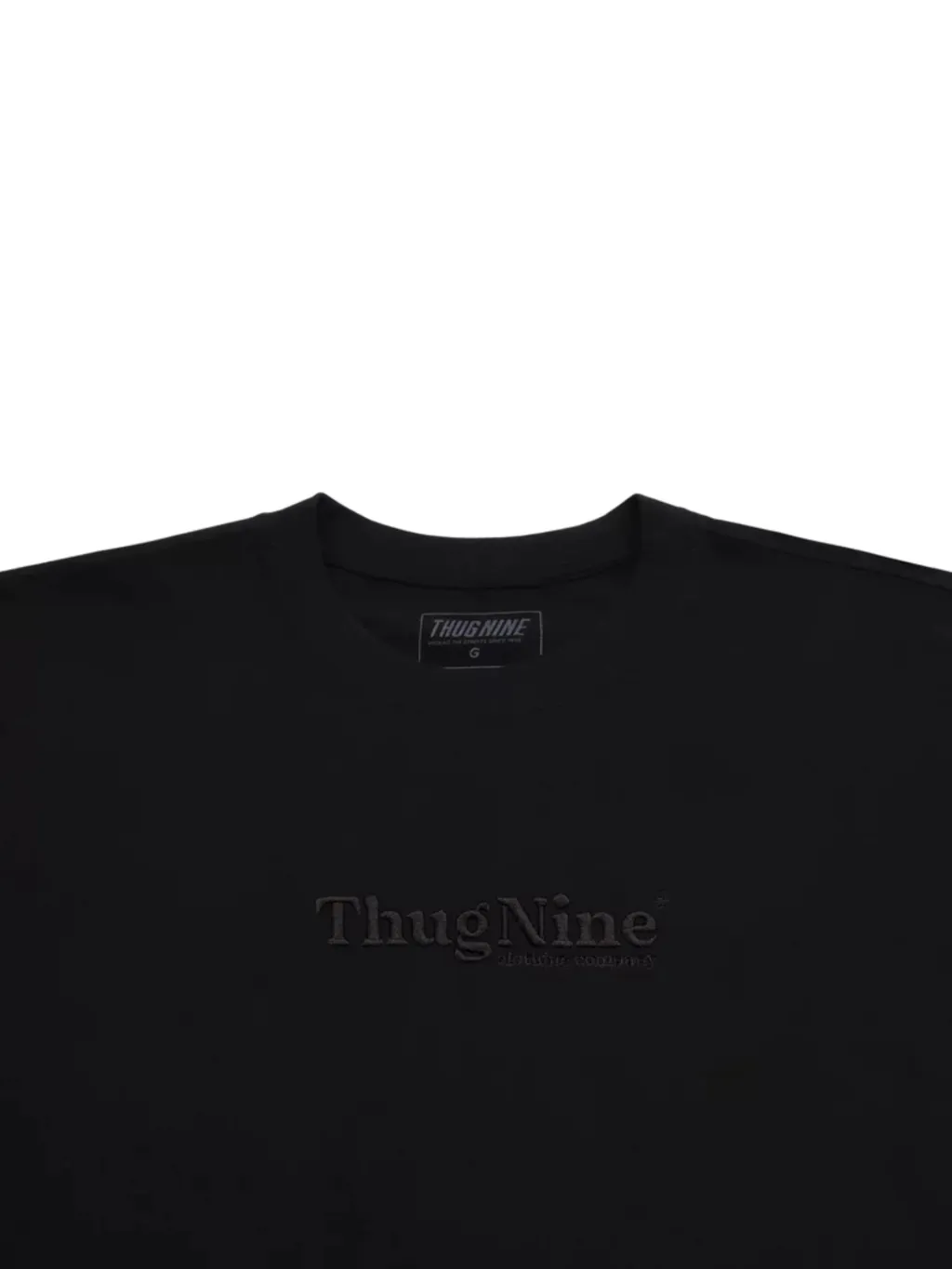 Camiseta Thug Nine Bold Premium preta