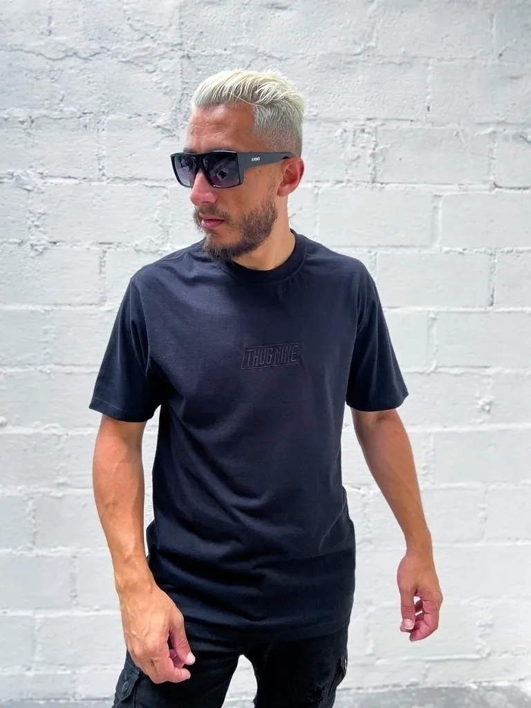Camiseta Thug Nine Box Logo Black