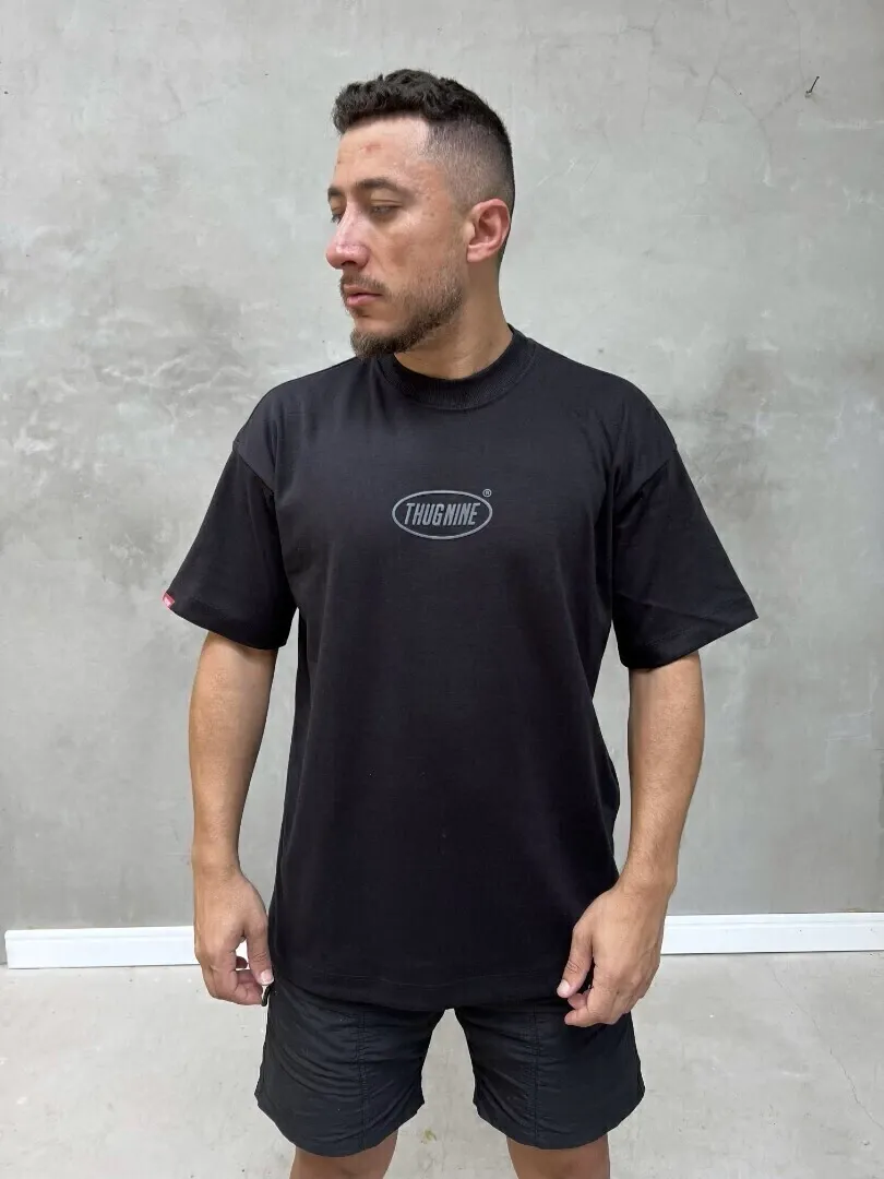 Camiseta Thug Nine Oversize Logo Elipse