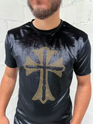 Camiseta Veludo Cruz