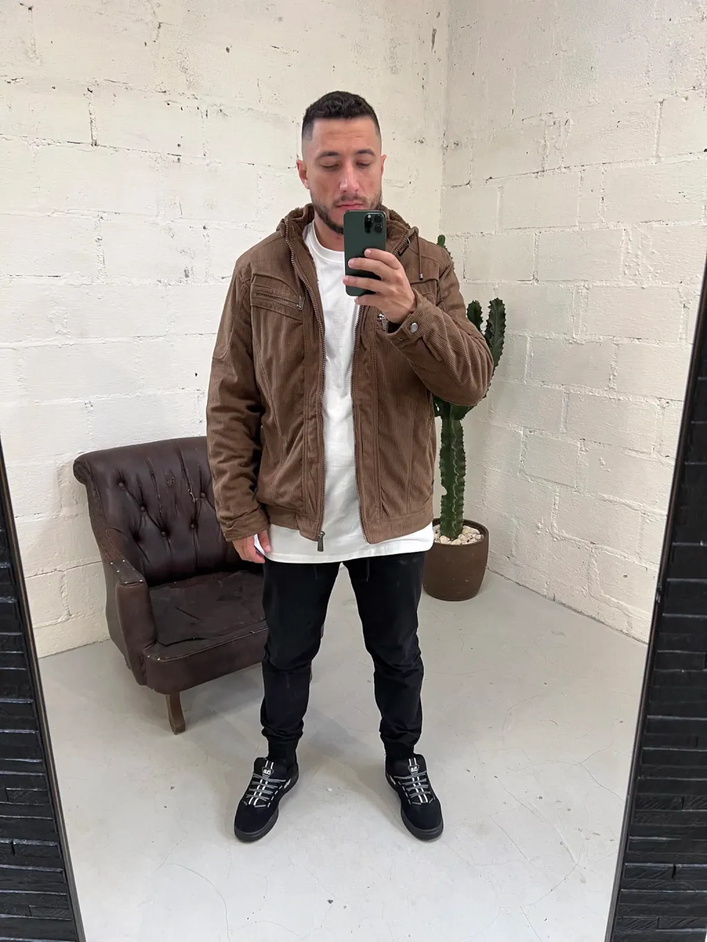 Casaco Masculino Cotelê Forrado com Pelo