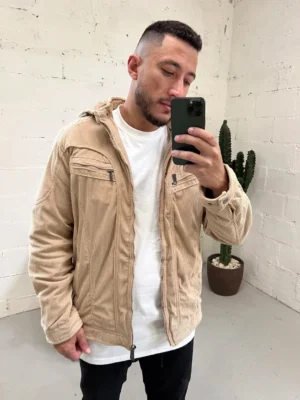 Casaco Masculino Cotelê Forrado com Pelo