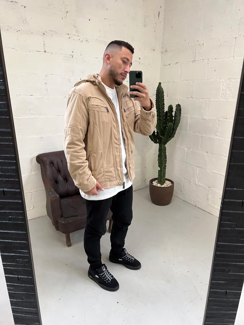 Casaco Masculino Cotelê Forrado com Pelo