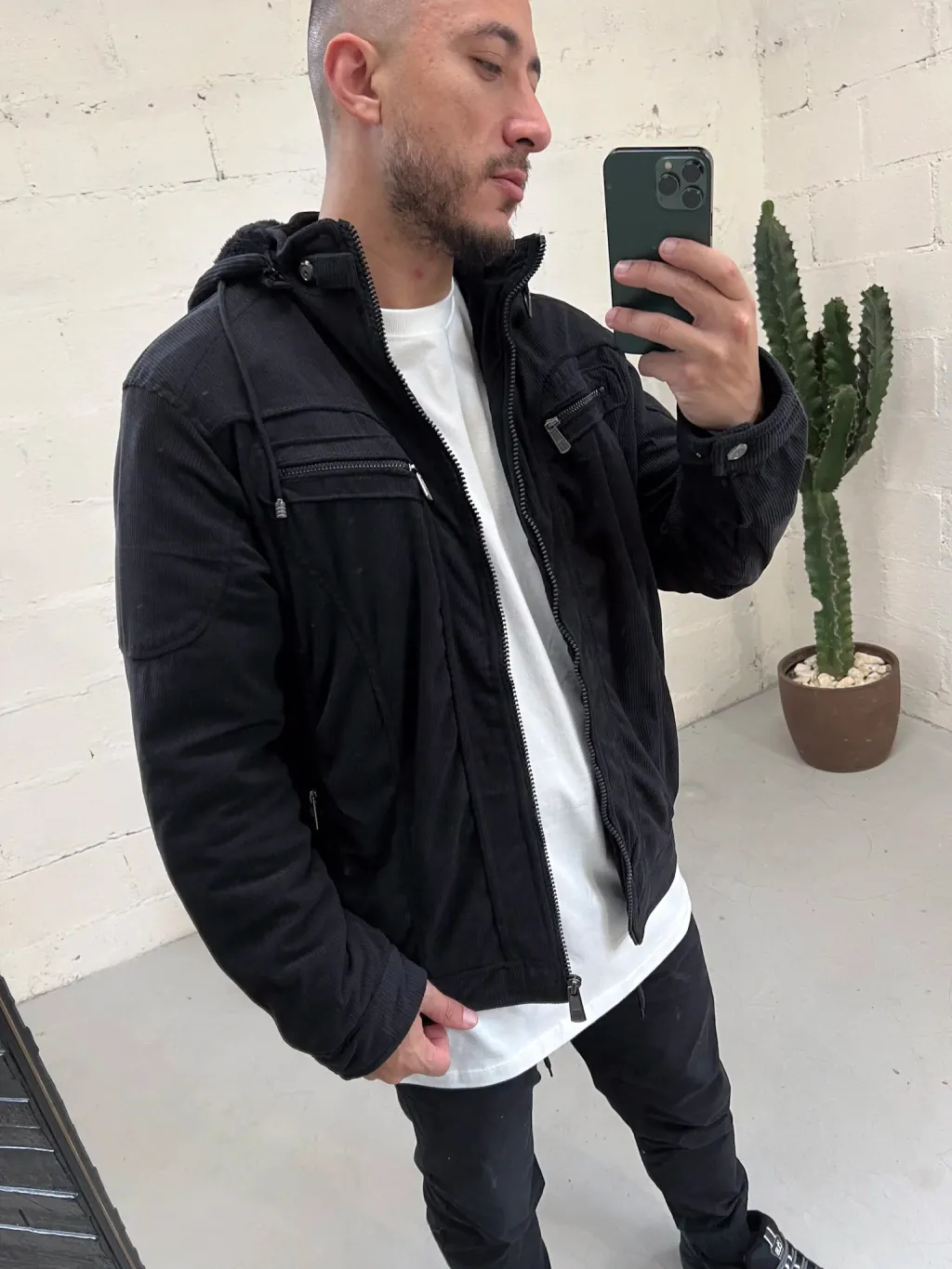 Casaco Masculino Cotelê Forrado com Pelo