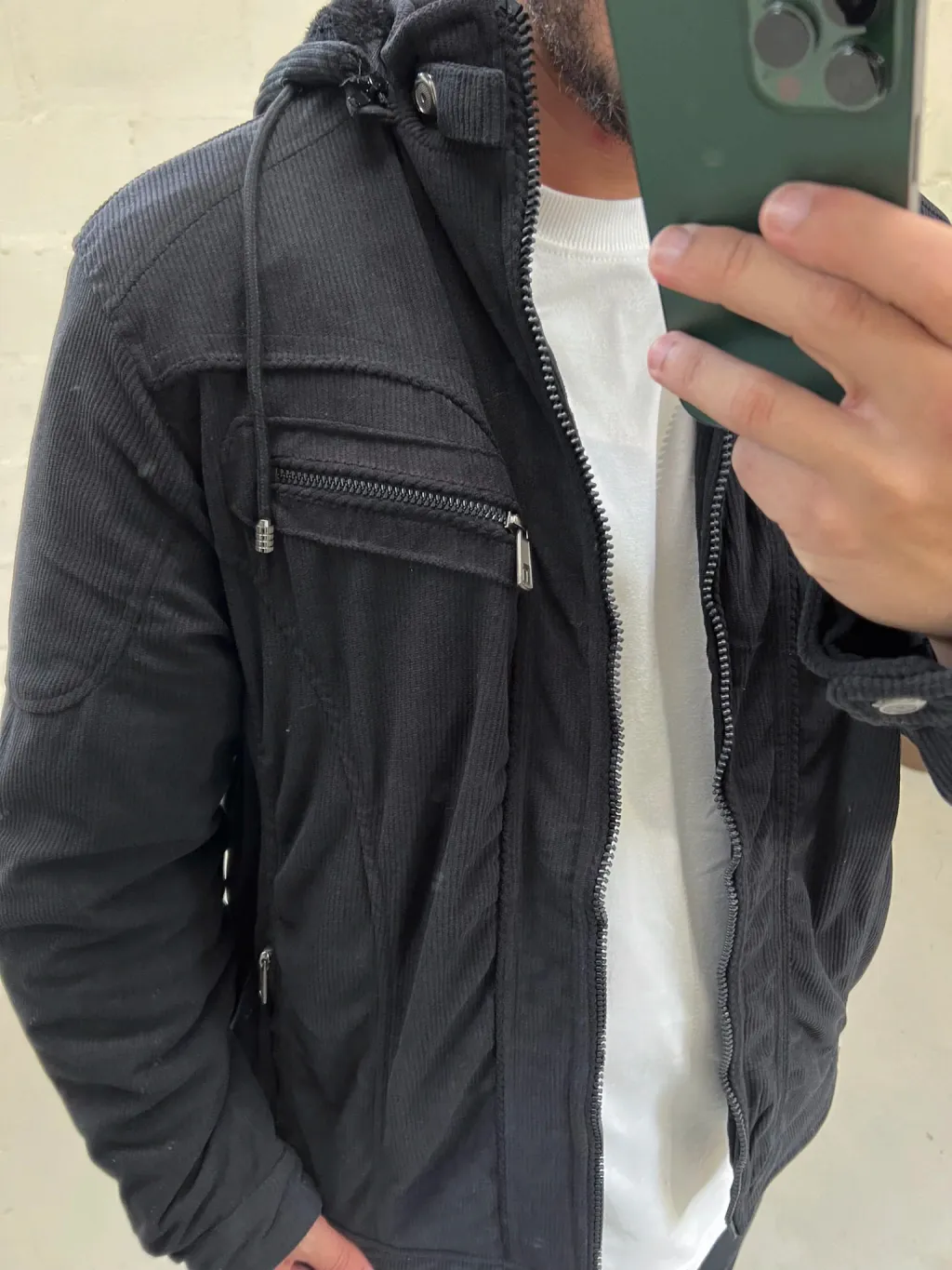 Casaco Masculino Cotelê Forrado com Pelo