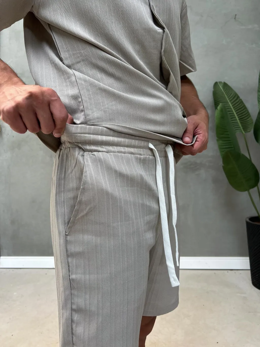 Conjunto de Botão Risca Masculino