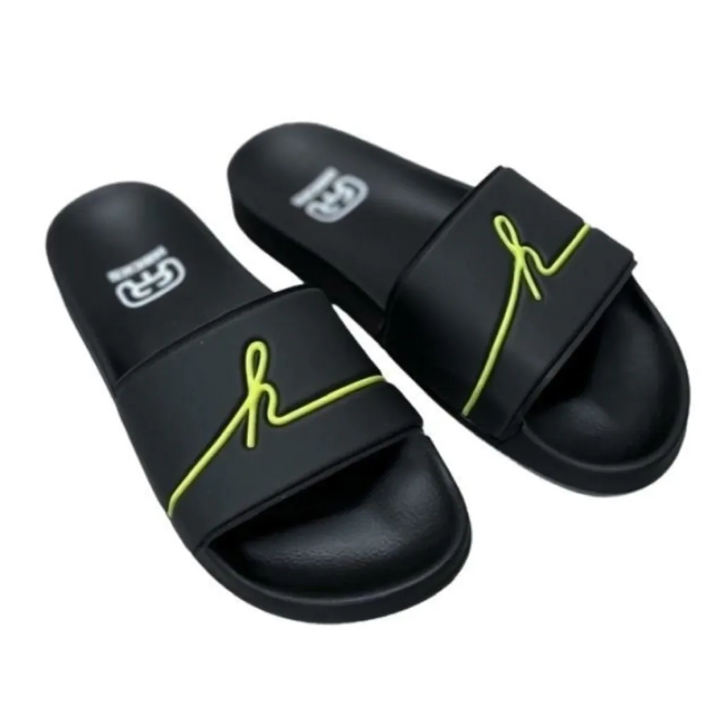 Slide Hocks Preto_Amarelo