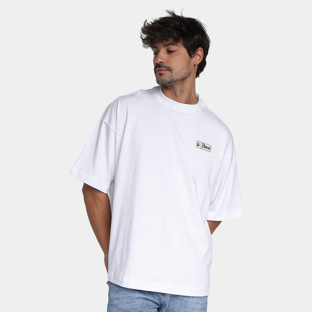 camiseta baw Over Sport Vintage branco