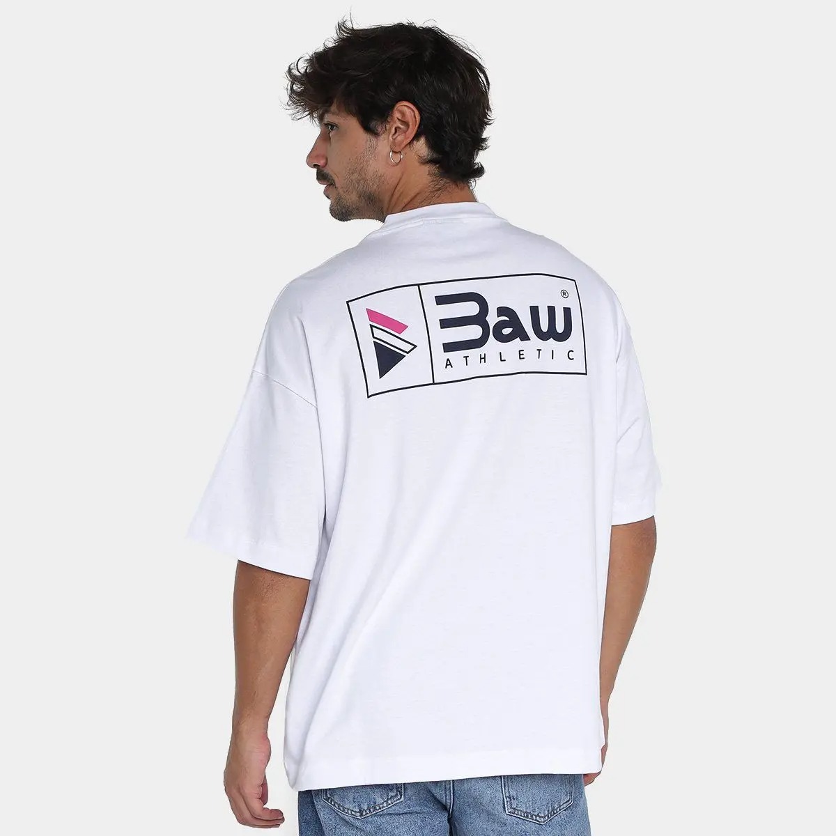 camiseta baw Over Sport Vintage branco