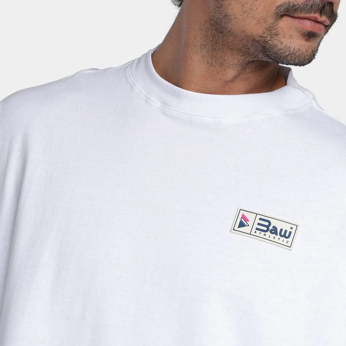 camiseta baw Over Sport Vintage branco