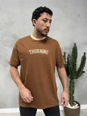 Camiseta Thug Nine Classic 02 Marrom