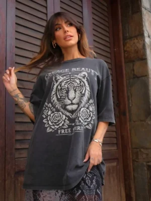 T-Shirt Max Savage Preta Estonada