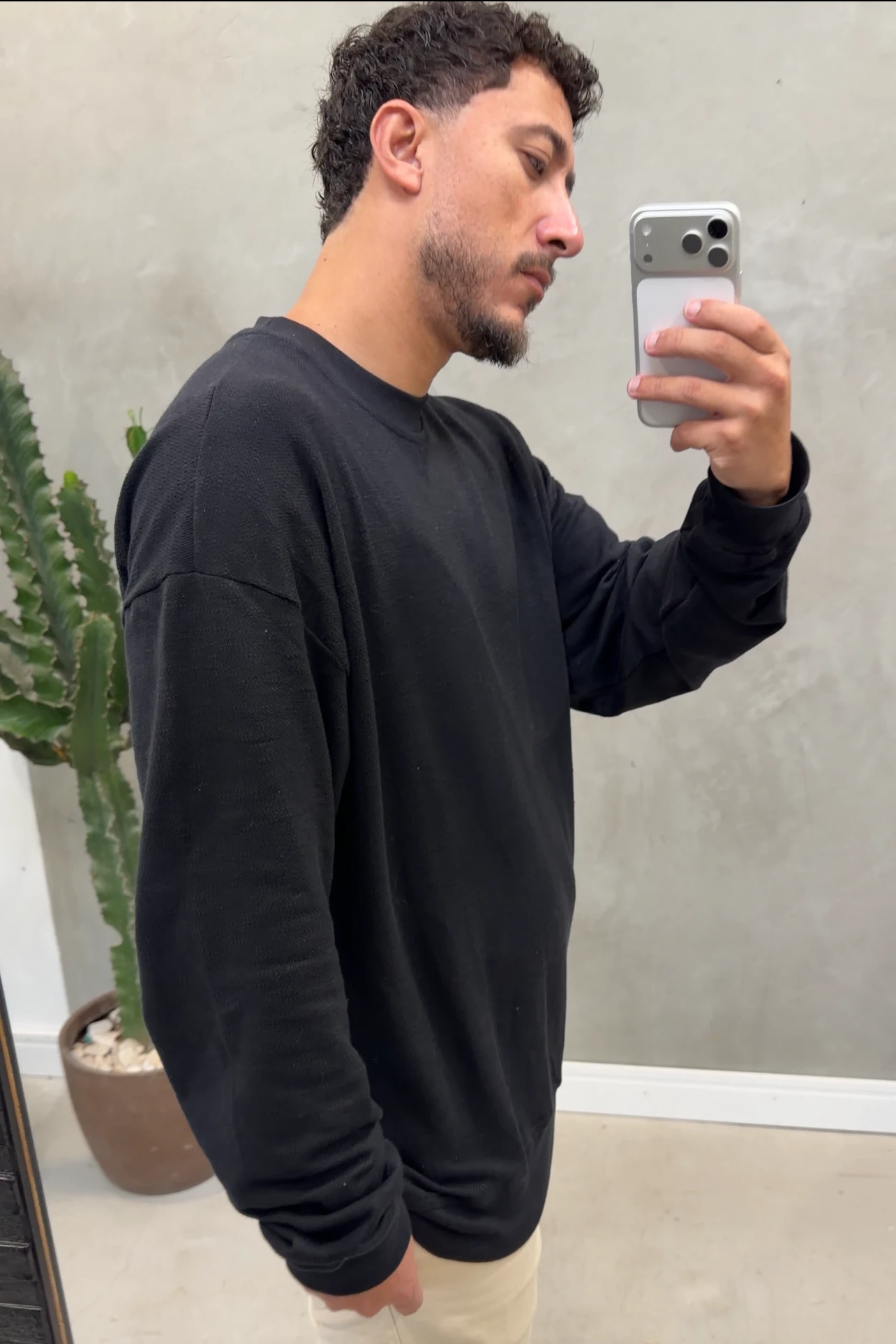 Blusao Trico Oversize