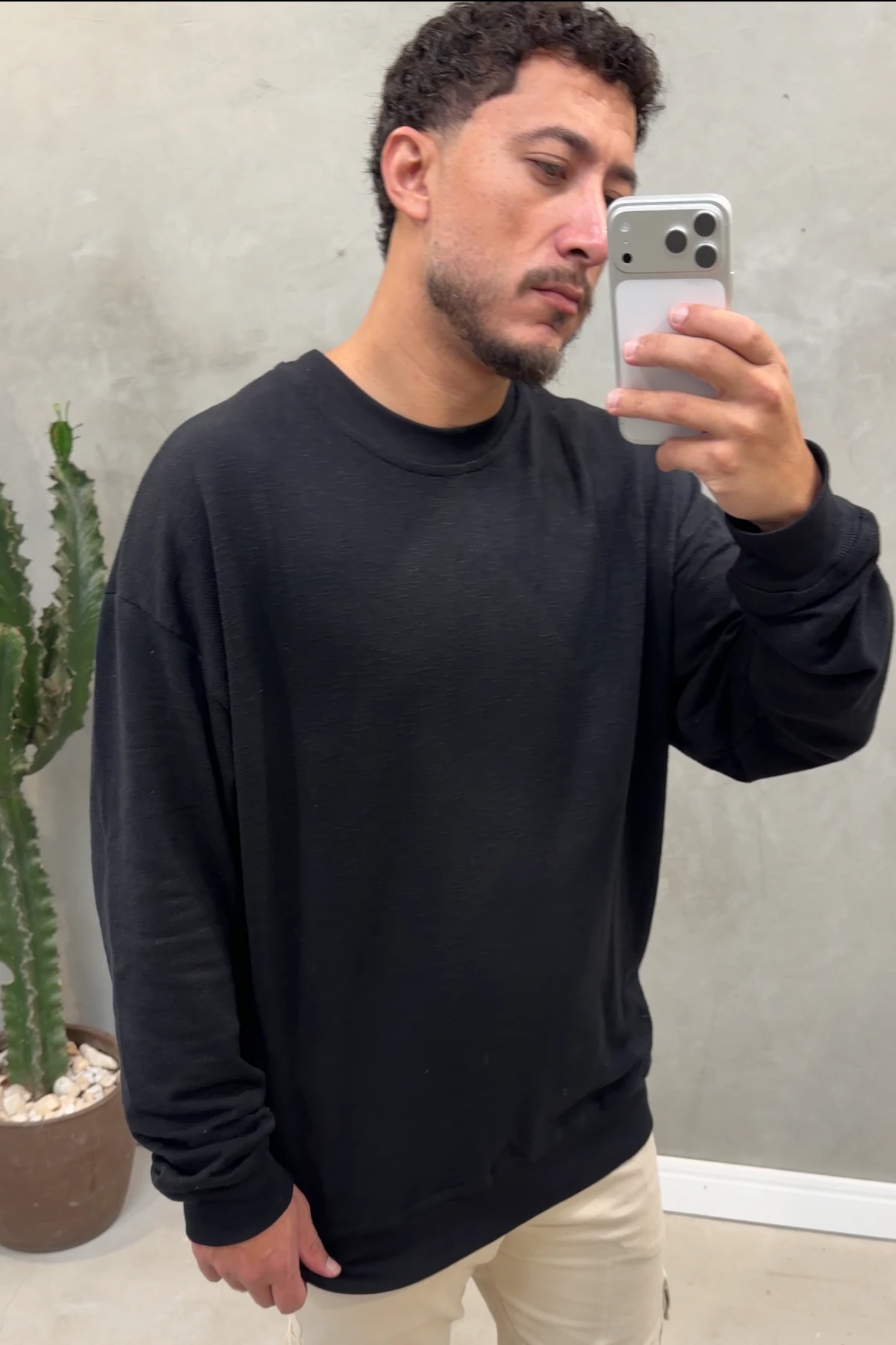 Blusao Trico Oversize