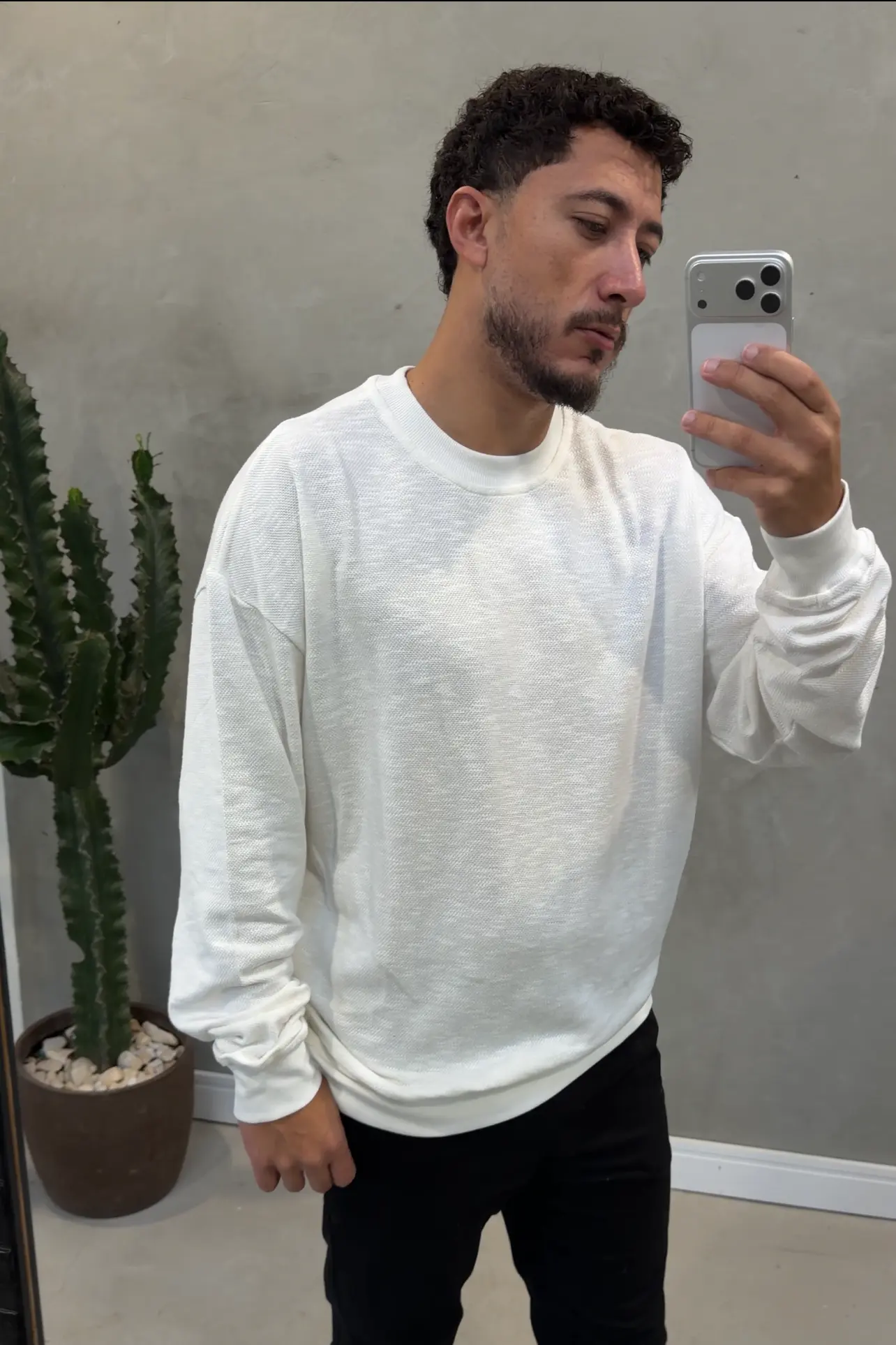 Blusao Trico Oversize