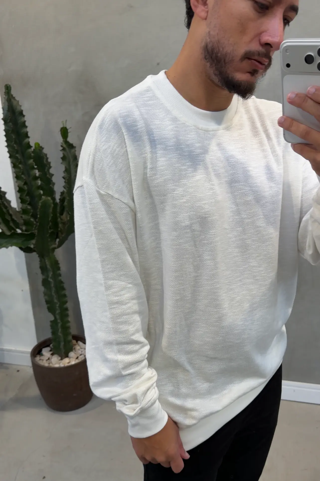 Blusao Trico Oversize