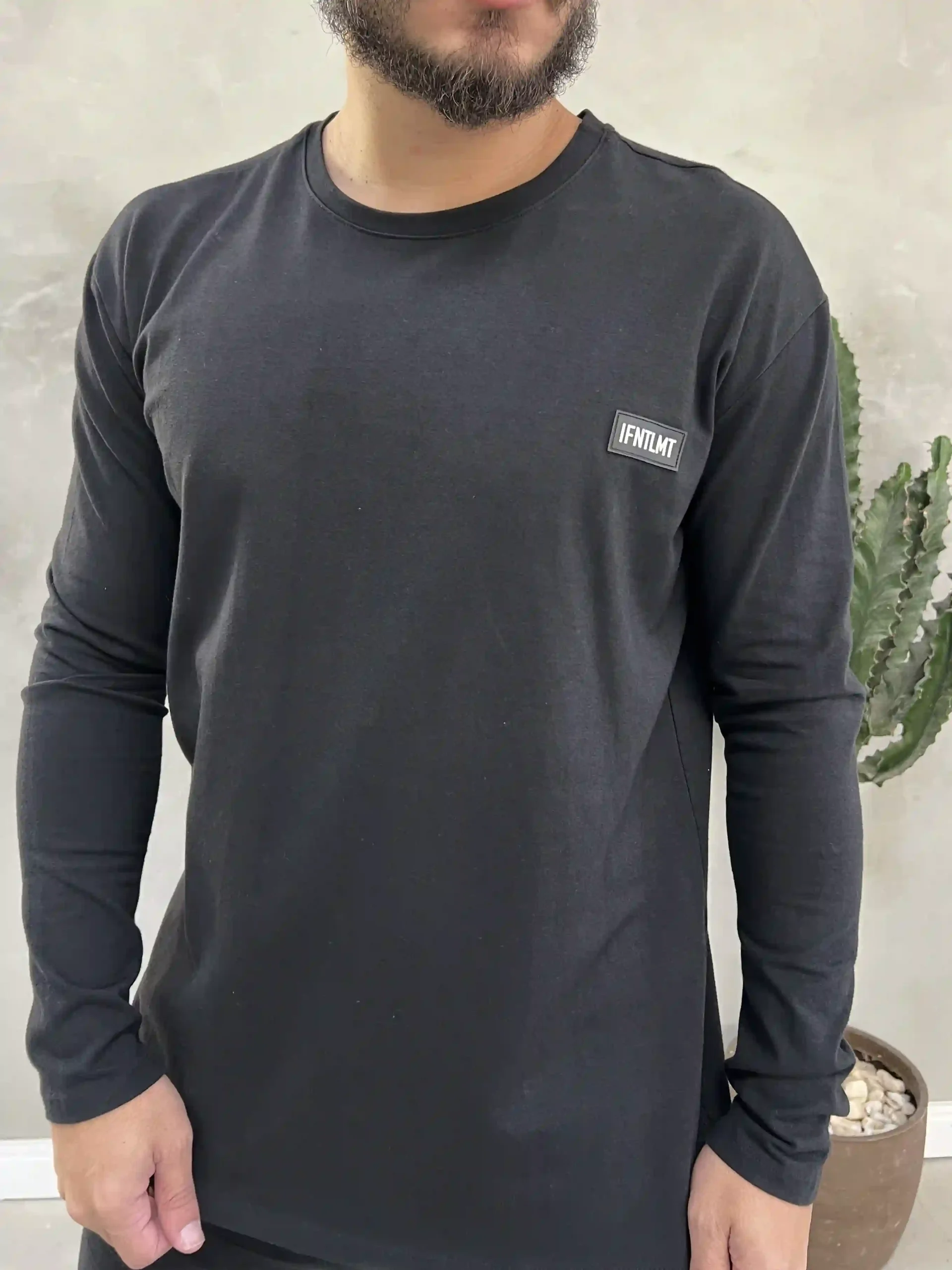 Camisa Manga Longa Elastano Booq