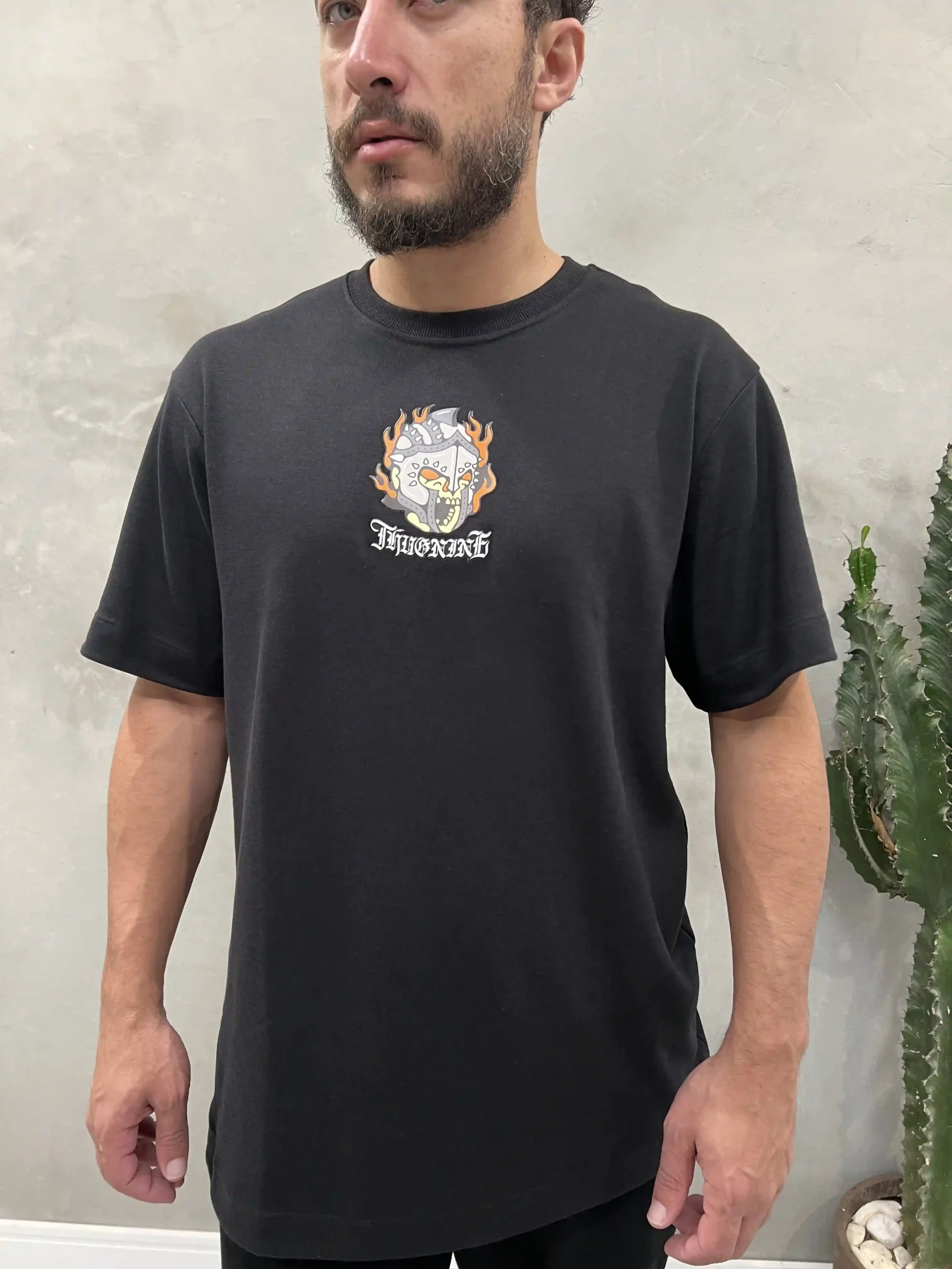 Camiseta Thug Nine Oversize Death Warrior