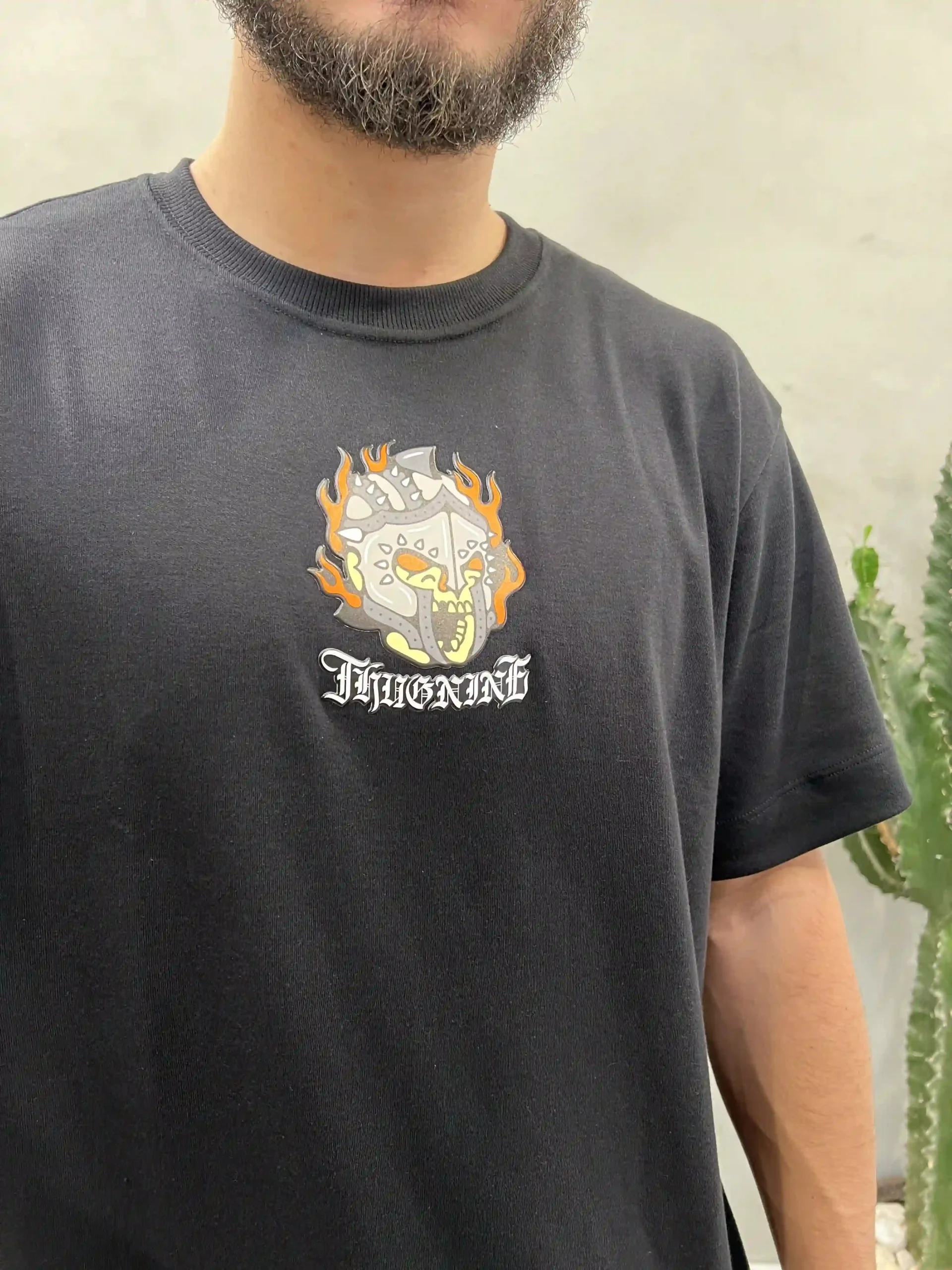 Camiseta Thug Nine Oversize Death Warrior