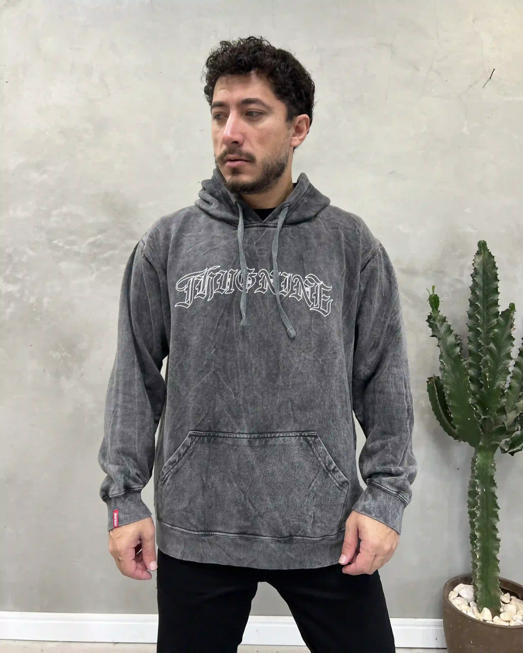 Casaco Moletom Thug Nine Gothic Puff