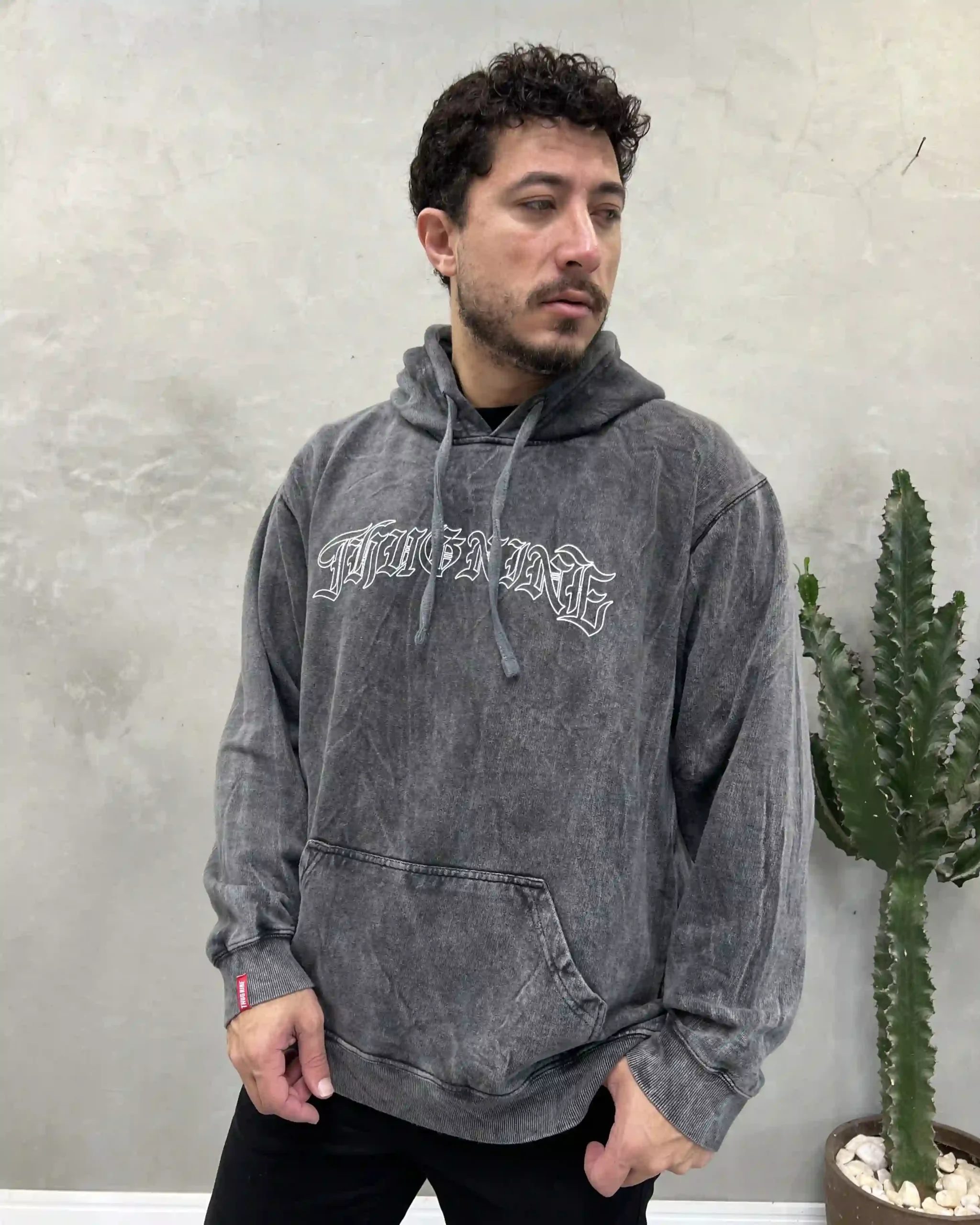 Casaco Moletom Thug Nine Gothic Puff