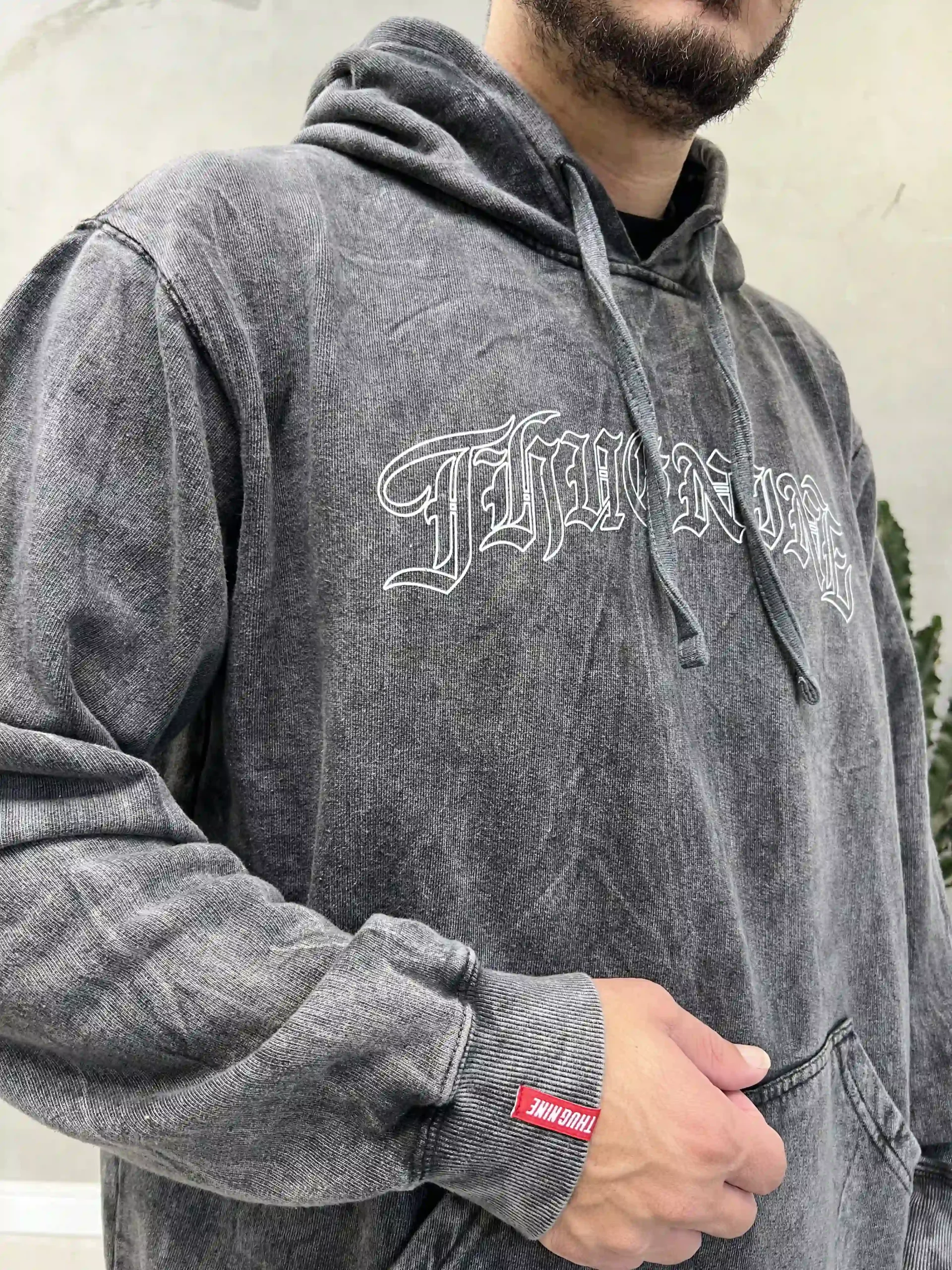 Casaco Moletom Thug Nine Gothic Puff