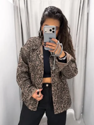 Jaqueta Animal Print Oncinha