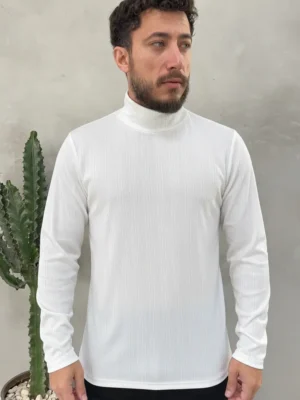 Blusa Manga Longa Gola Rolê