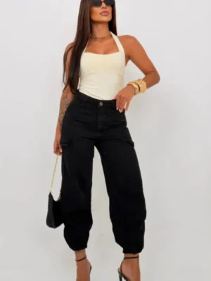 Calça Jogger Preta Feminina