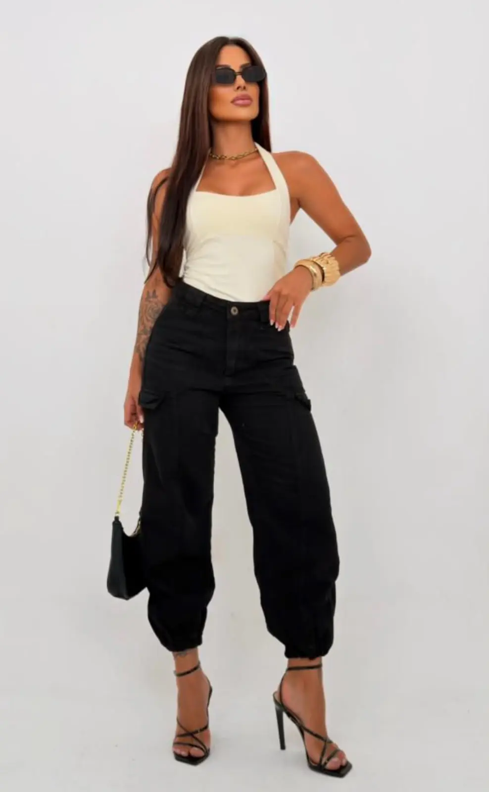 Calça Jogger Preta Feminina