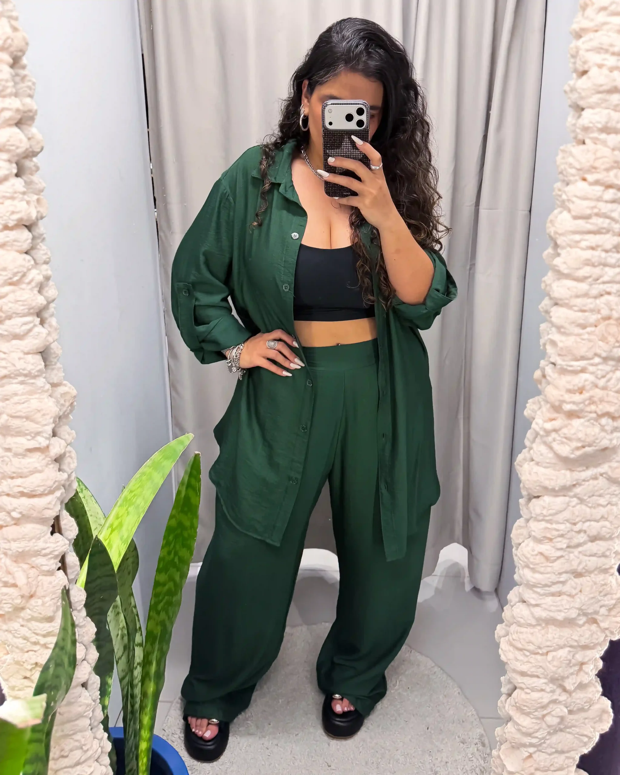 Conjunto Chemise e Pantalona