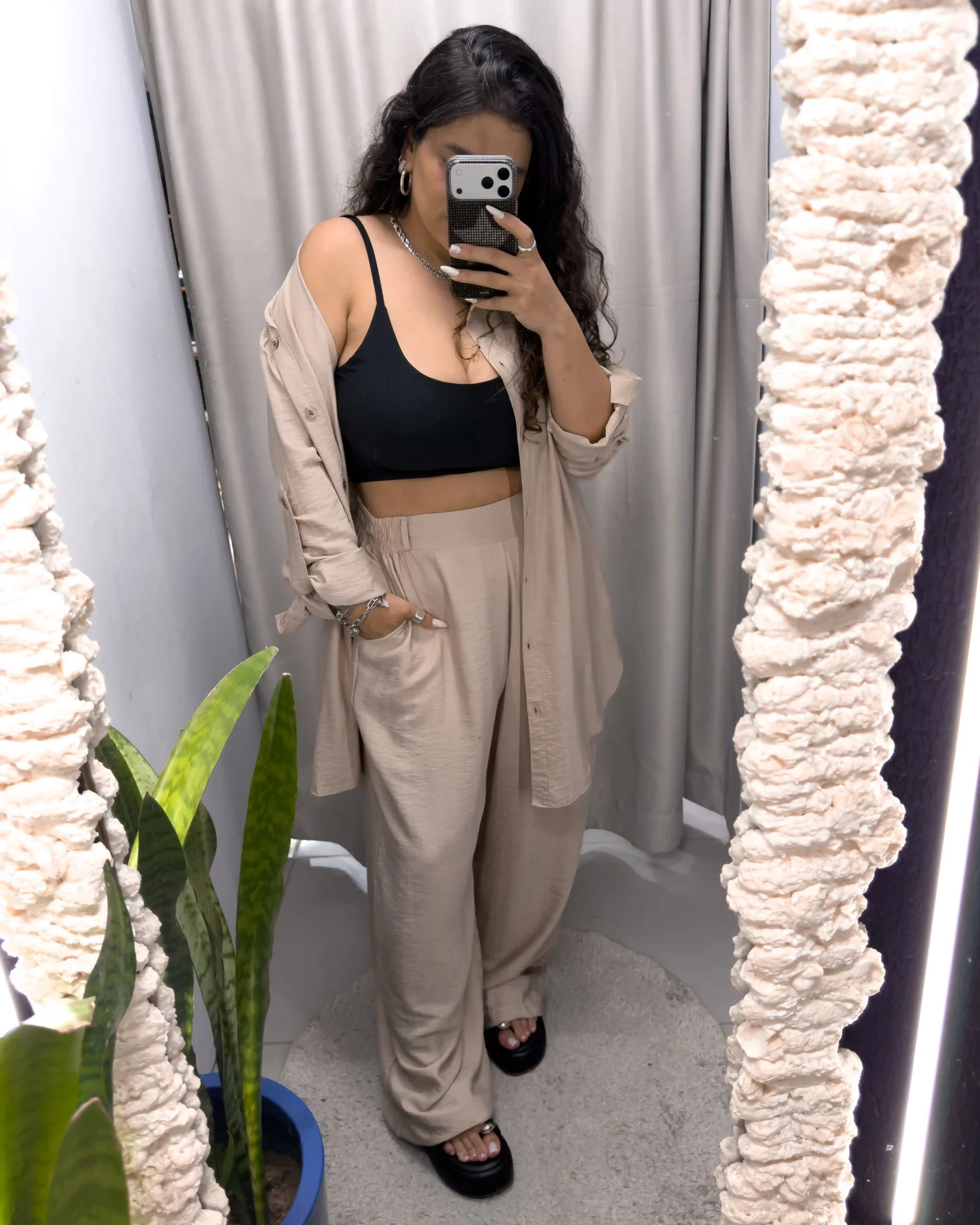 Conjunto Chemise e Pantalona