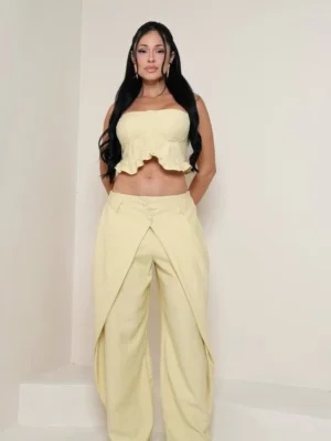 Conjunto de Linho Salgu Corset