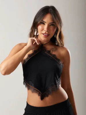 Cropped Triangulo Renda Basico