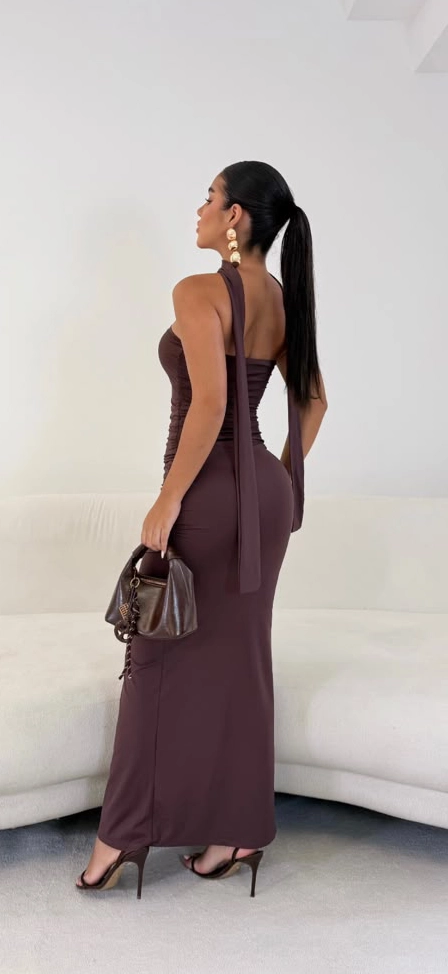 Vestido Tomara Que Caia com Faixa em Poliamida Jade