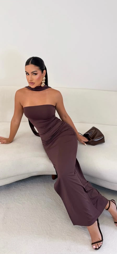 Vestido Tomara Que Caia com Faixa em Poliamida Jade